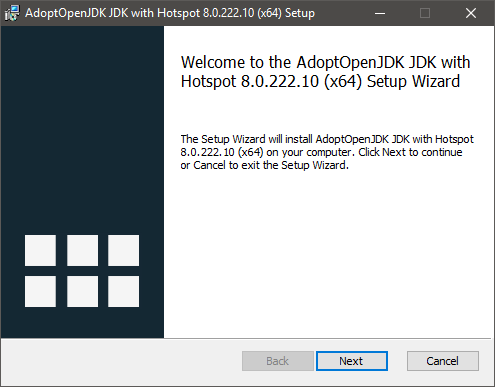 AdoptOpenJDK installer